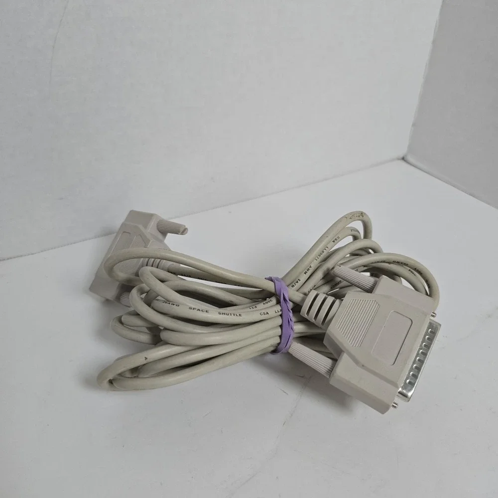 Lot/15 Vintage Parallel Printer Cables Variety + Adapters Computer Power Cords